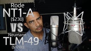 Rode NT1A Vs Neumann TLM 49 Mic Comparison [upl. by Arihsa]