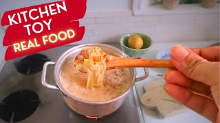 ASMR Chicken NOODLE Soup  MINI COOKING  Mini KITCHEN TOY SET  ของเล่นในครัว brinquedo de cozinha [upl. by Missy]