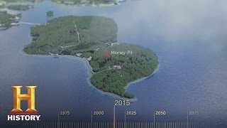 The Curse of Oak Island 3D Map and Timeline Season 4  History [upl. by Esialb]