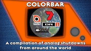 A compilation of analog shutdowns from around the world multiple POVs [upl. by Rebane]