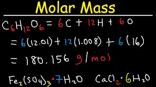 Molar Mass and Formula Weight [upl. by Kee]