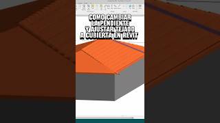 Cómo cambiar la pendiente de una cubierta en revit revit revittutorial [upl. by Meijer]