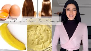 DIY MASQUES MAISON POUR CHEVEUX SECS ET CASSANTS [upl. by Alemak766]