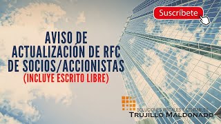 ¿Cómo presentar el aviso de actualización de socios [upl. by Freddie]