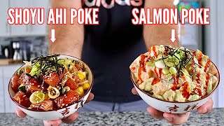 Homemade Poke Bowls 2 WAYS [upl. by Celina]