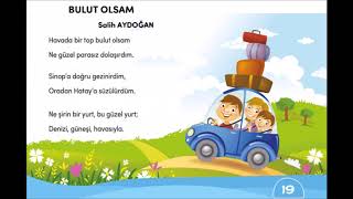 3 Sınıf Müzik Dersi Bulut Olsam Şarkısı [upl. by Woodberry]