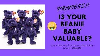 Princess Diana TY Beanie Baby How to tell if you have 1st generation [upl. by Aronas]