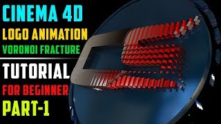 CINEMA 4dlogo animationvoronoi fractureTUTORIAL for BEGINNERPART1 [upl. by Ametaf]