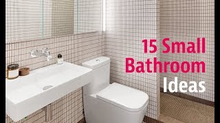 15 Small Bathroom Ideas [upl. by Acirret]