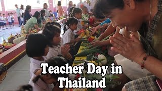 Teacher Day in Thailand Teaching English in Thailand [upl. by Eizzo120]