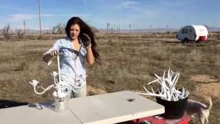 DIY Antler Chandelier [upl. by Lilia]