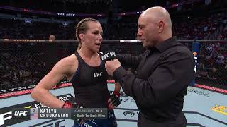 UFC 262 Katlyn Chookagian Octagon Interview [upl. by Hodess]