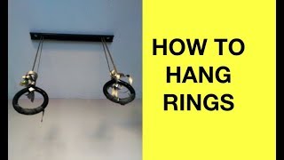 How to Hang Gymnastic Rings at Home Garage Gym Ring Hanger Ceiling Mount [upl. by Asilrac458]