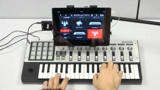 iRig MIDI in action with SampleTank and GarageBand [upl. by Nance]