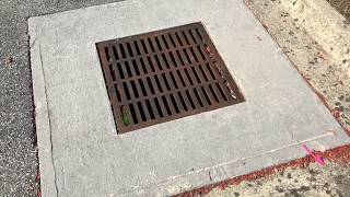 Chesapeake Bay Storm Drain Cast Iron Frame amp Cover Grate Design [upl. by Aizatsana]