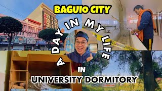 A DAY IN MY LIFE IN A UNIVERSITY DORMITORY  BAGUIO CITY  SLU BAGUIO [upl. by Leroj389]