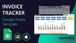 Invoice Tracker Google Sheets Template  Payment Tracker Tool [upl. by Carroll]