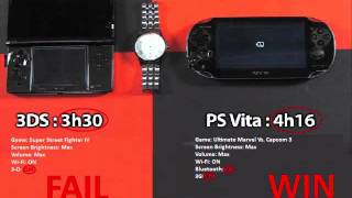 PS Vita Vs 3DS  Battery Life [upl. by Radley]