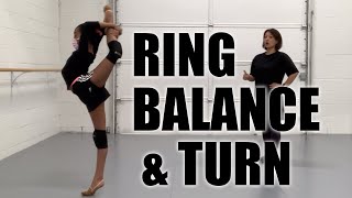 How To Ring Balance amp Turn  Rhythmic Gymnastics [upl. by Anayrb]