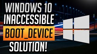 Fix INACCESSIBLE BOOT DEVICE Error in Windows 1087 2024 [upl. by Leigha]