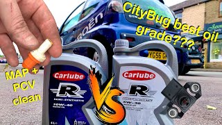 CityBug Using Oil Best Oil TypeOil Grade Also PCV Valve amp MAP Sensor Cleaning C1107Aygo [upl. by Odnumde]