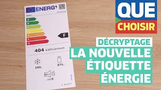 Électroménager  voici la nouvelle étiquette énergie [upl. by Notslar610]