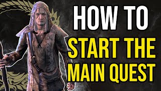 Starting the MAIN STORY QUEST in ESO Elder Scrolls Online Guide [upl. by Gerhard]