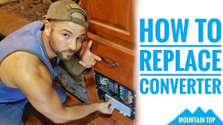 How to replace a converter in a travel trailer [upl. by Hedwiga797]