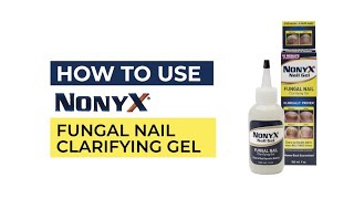 How to Use NONYX Nail Gel to get rid of keratin debris where nail fungus thrives [upl. by Anitreb]