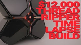 12000 Threadripper TimeLapse Build in the new Quadstellar Chassis [upl. by Akino770]