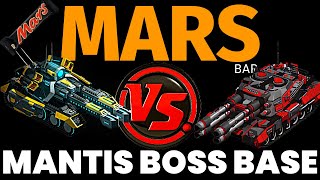 War Commander Mars Vs Elite Mantis Boss Base Testing Ground [upl. by Eenafets]