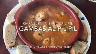 Gambas al pil pil spanisches traditionelles Rezept von Garnelen [upl. by Tneciv]