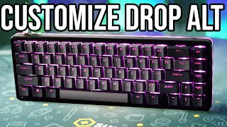 How To CUSTOMIZE Drop Alt Keyboard LIGHTS And REMAP KEYS [upl. by Ruscio]