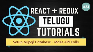 23 Setup Mysql Database in React JS  Telugu Tutorials [upl. by Hendon]