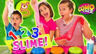 1 2 3 SLIME con CÓMO SE HACE  Un Dos Tres SLIME con MARTA LARA y NIKO [upl. by Assirrak]