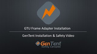 GenTent GTU frame adapter installation [upl. by Greeson]