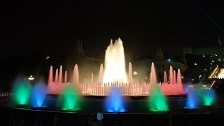 Magic Fountain of Montjuic  Barcelona Spain  Font màgica de Montjuïc [upl. by Nella]