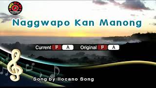 NAG GWAPO KAN MANONG  KARAOKE   ILOCANO SONG [upl. by Adolph]