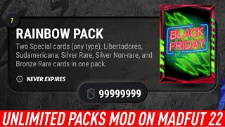 HOW TO MOD MADFUT 22 UNLIMITED PACKS CARDS COINS AND MORE [upl. by Elisa]