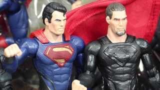 Man Of Steel Movie Masters Superman VS General Zod 2 Pack SDCC 2013 Exclusive Review [upl. by Remle]