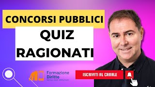 Quiz ragionati per superare concorsi pubblici [upl. by Eitsyrk720]