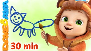 🎈 Learn Colors  Colors Song and More Nursery Rhymes and Baby Songs by Dave and Ava 🎈 [upl. by Marler]