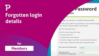 My Pension Online  Forgotten your login details [upl. by Afra]