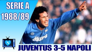 Juventus 3  5 Napoli  Serie A 198889  Full match  Maradona played [upl. by Assiran680]