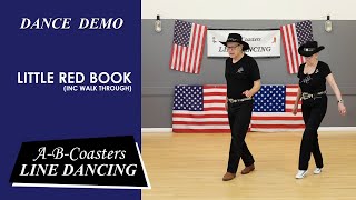 LITTLE RED BOOK  Line Dance Demo amp Walk Through [upl. by Nagorb106]