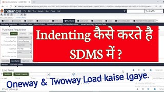 indenting kaise karte hai sdms me  create indent in sdms [upl. by Ziza]