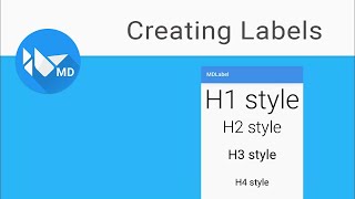 Kivy Tutorial 2  Creating Labels and Text Styles  KivyMD [upl. by Aziram]