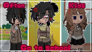 📚Afton kids go to school📚Afton family Gacha  FNAF  Gacha club AU [upl. by Sueaddaht]