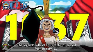 Devil Fruit That Was Erased From History  One Piece Chapter 1037 Review [upl. by Niwdla]