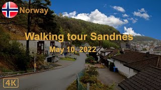 Norway 4k  Walking tour Sandnes 10 May 2022 [upl. by Fayre447]